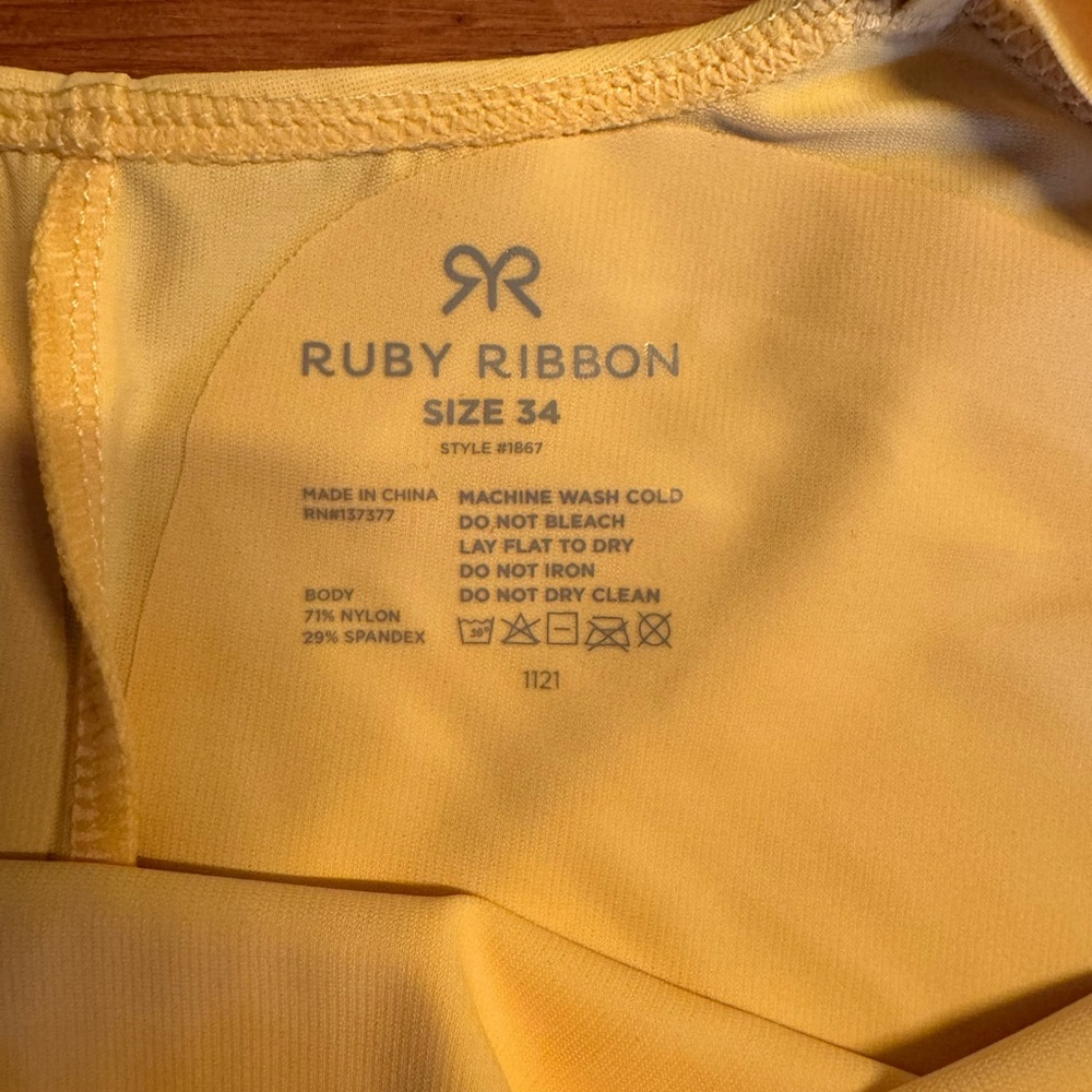 Ruby Ribbon Yellow Chemise - Picture 3 of 3